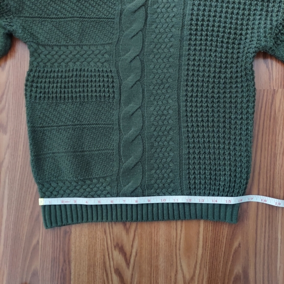 Time and True Green Sweater Size M - Picture 3 of 9
